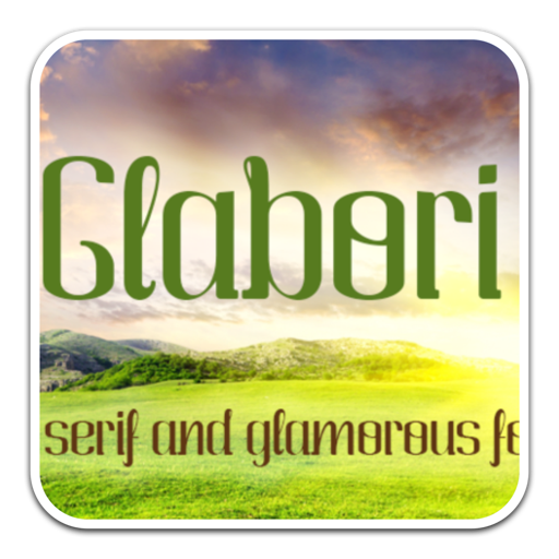 Glabori艺术衬线字体 for mac