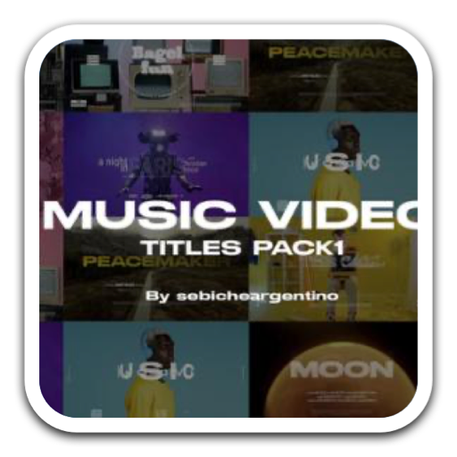 FXPC插件：Music Video Titles pack 1 Mac音乐视频标题模版