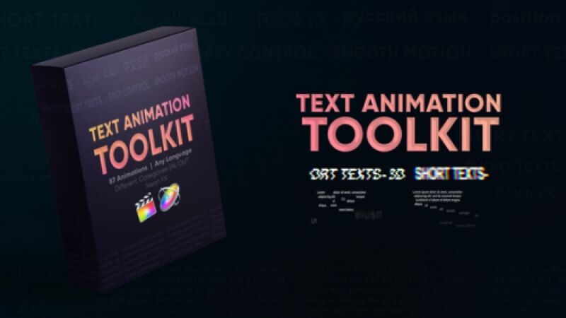 FCPX插件：多元化文字动画工具包 Text Animation Toolkit Mac
