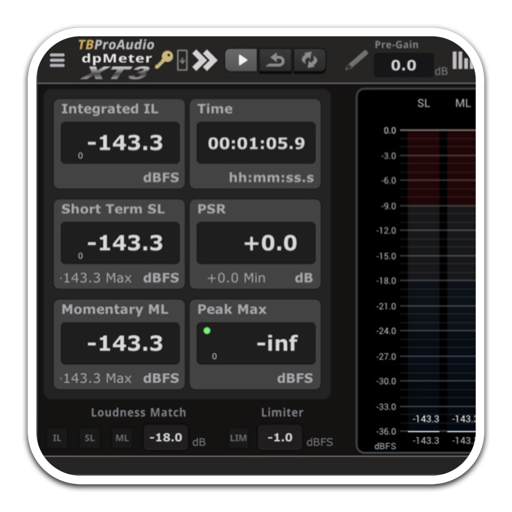 TBProAudio dpMeterXT3 for Mac(响度标准数据测量插件)