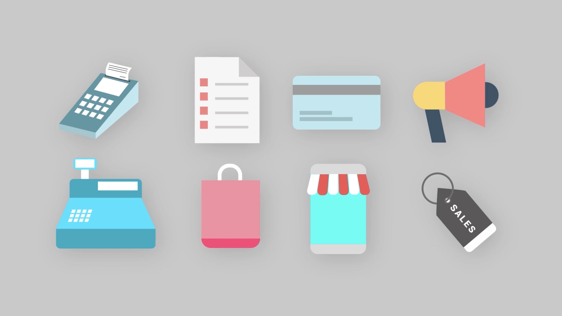 fcpx发生器Shopping Icons for Mac(空间动画购物图标插件)