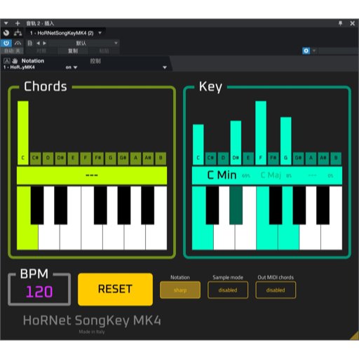 HoRNet SongKey MK4 Mac(简易和弦调号插件)
