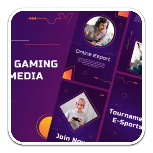 E-Sport Gaming Stories  Mac(电子竞技社交媒体模板效果fcpx插件)