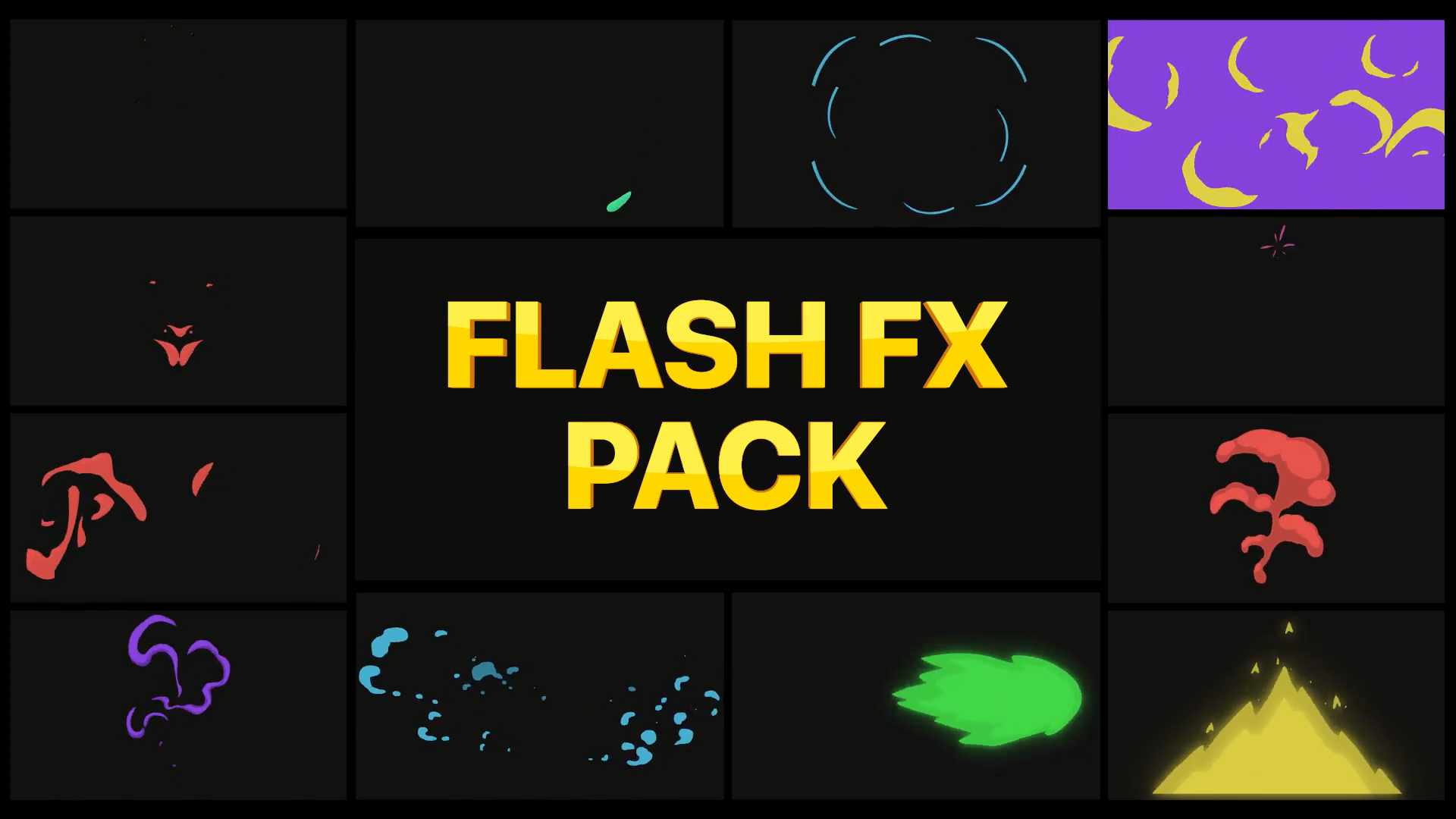 FCPX发生器Flash FX Elements for Mac(动态元素外观动画)