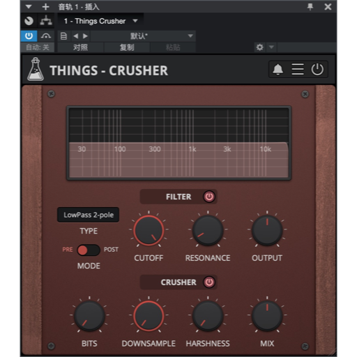 AudioThing Things Crusher Mac(多模式过滤器效果插件)