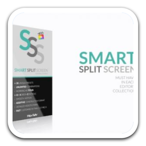 FCPX插件：Smart Split Screen Mac智能分屏动态模版