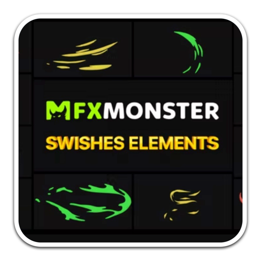 Swishes Pack Elements for Mac(卡通线条动画展示fcpx插件)