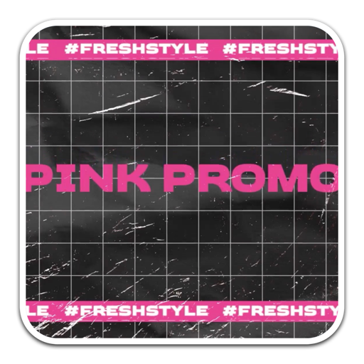 fcpx插件:Pink Promo粉红色链条贴纸照片动画视频片头