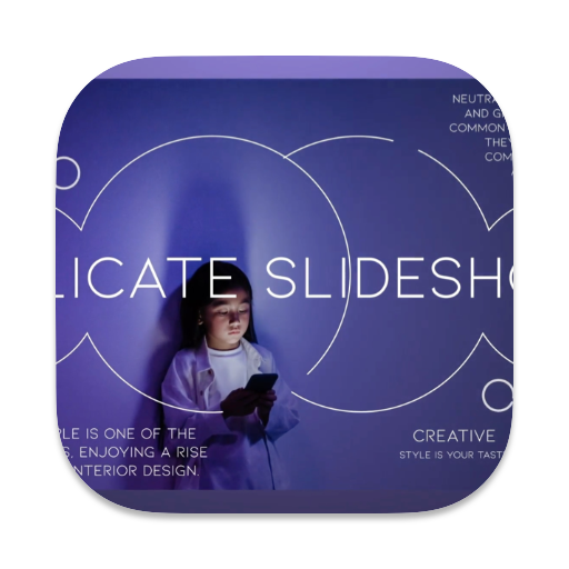 fcpx发生器Delicate Slideshow Mac(时尚简约精美幻灯片)