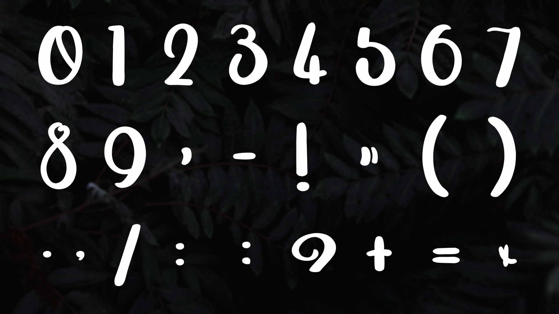FCPX发生器Joyful Alphabet(黑白艺术字开场动画模板)