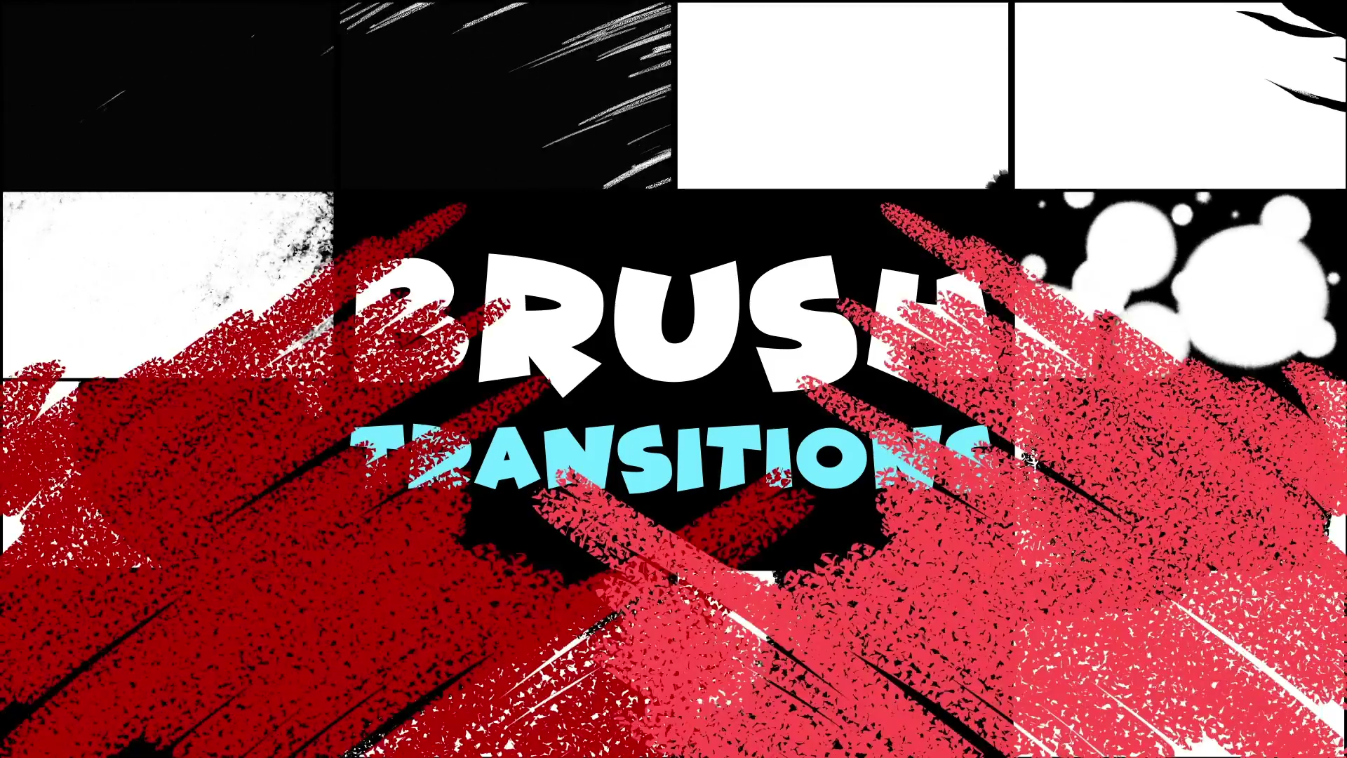 FCPX插件Brush Transitions(墨滴和手绘过渡动画模板)