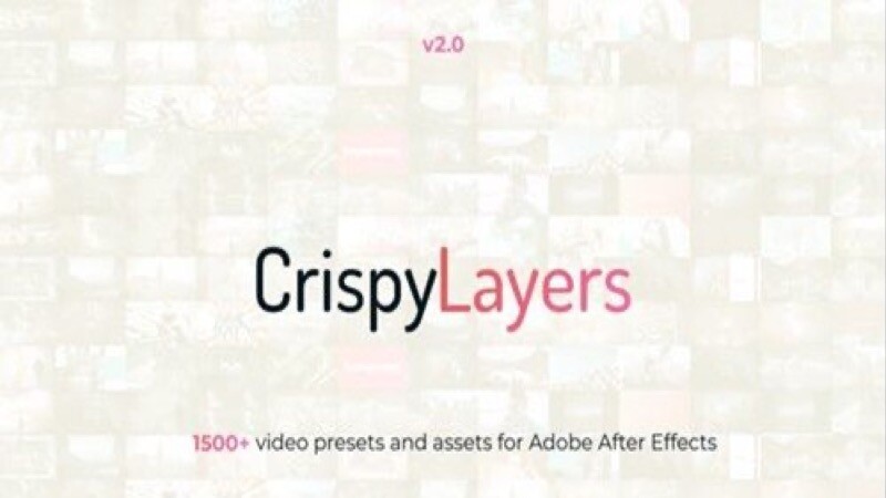 CrispyLayers动态视频素材ae模版