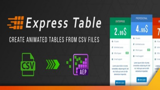 AE插件Express Table for Mac(表格制作插件)