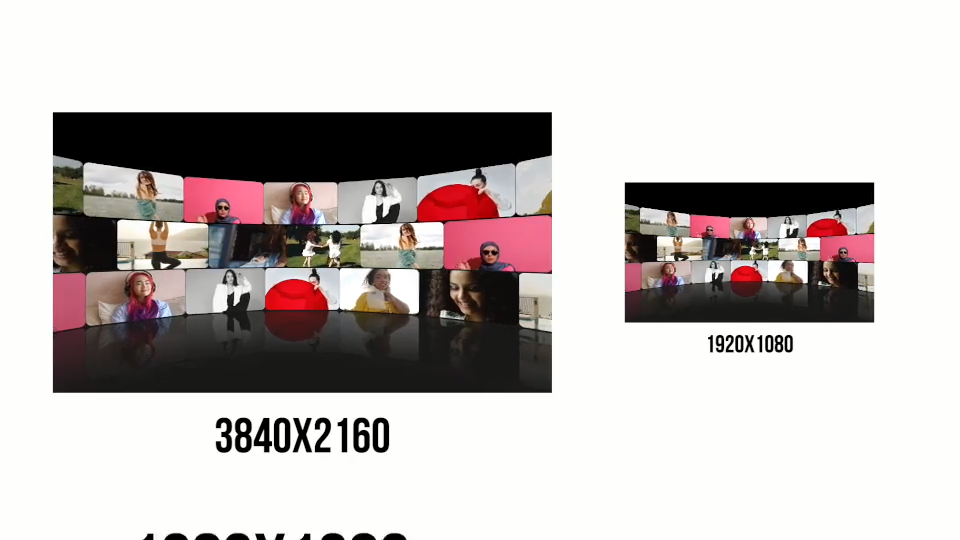 fcpx标题Multi Screen Video Walls(多屏幕视频标题动画)