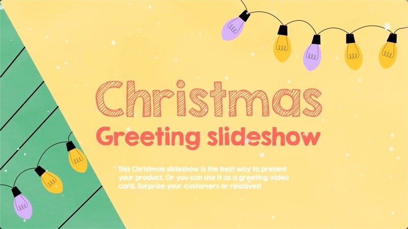 fcpx插件:Christmas Greeting Slideshow圣诞新年问候祝福幻灯片 