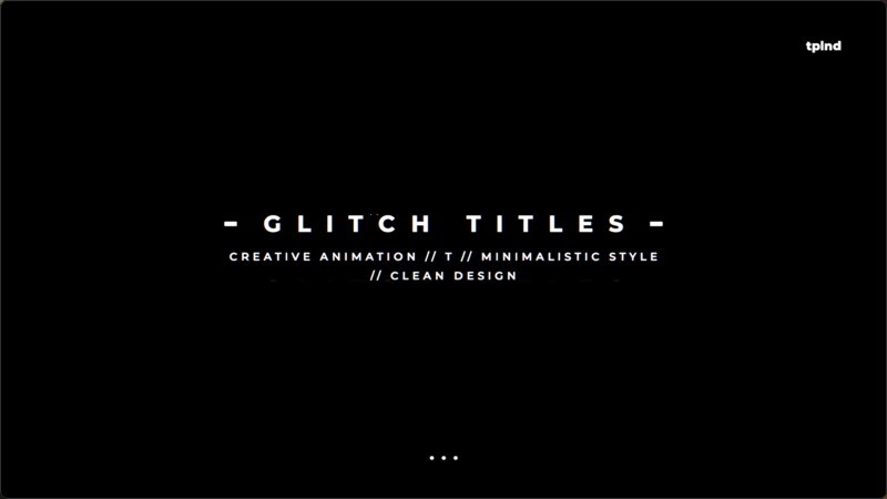 fcpx插件:Glitch Titles故障文字标题动画