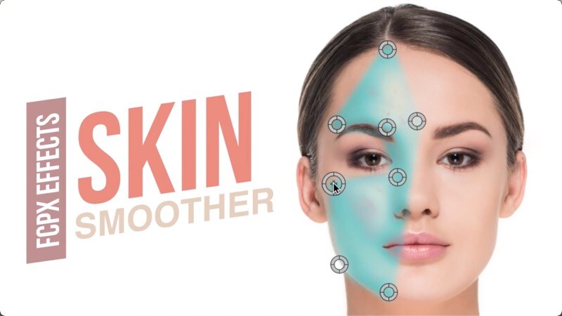 fcpx插件:Skin Smoother皮肤平滑磨皮美颜光滑效果