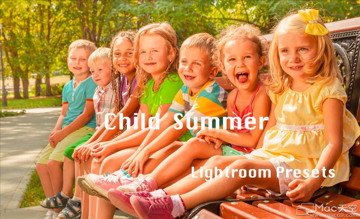儿童夏季充满活力旅拍Lightroom预设