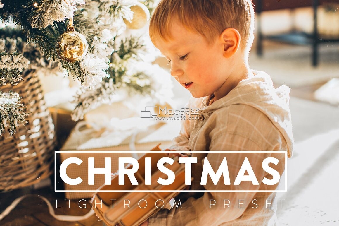 圣诞节冬季人像家庭生活摄影Lightroom预设