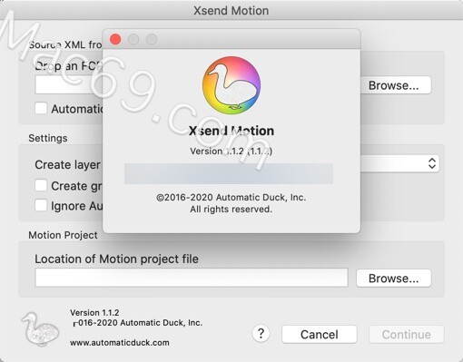 Automatic Duck Xsend Motion for Mac(fcpx项目转换工具)