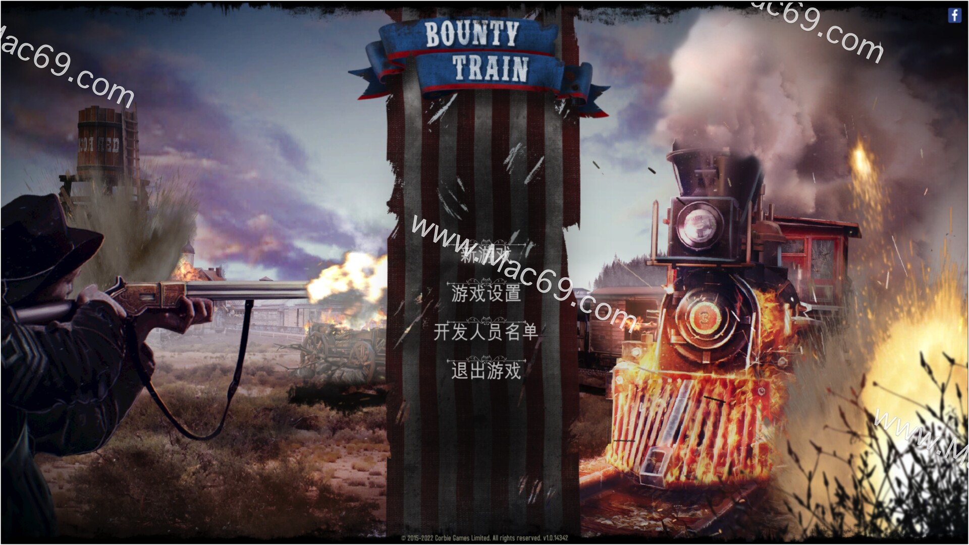 赏金火车Bounty Train Mac(蒸汽火车模拟游戏)原生版