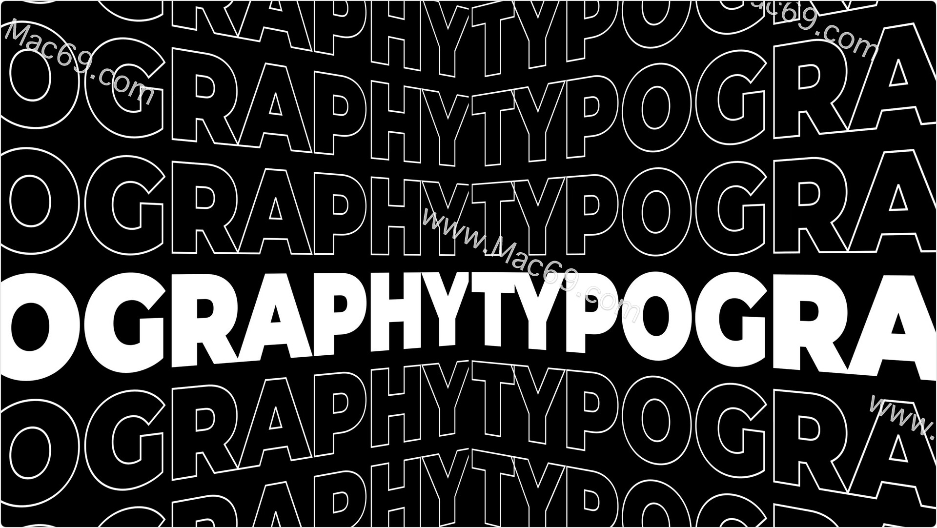 Typography Promo Mac(广告文字排版促销展示Pr模板)