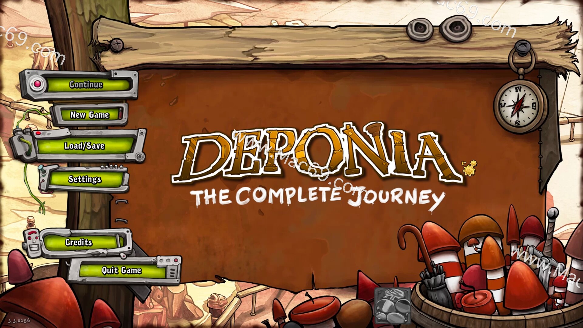 德波尼亚完整旅程Deponia The Complete Journey mac(冒险解谜游戏)