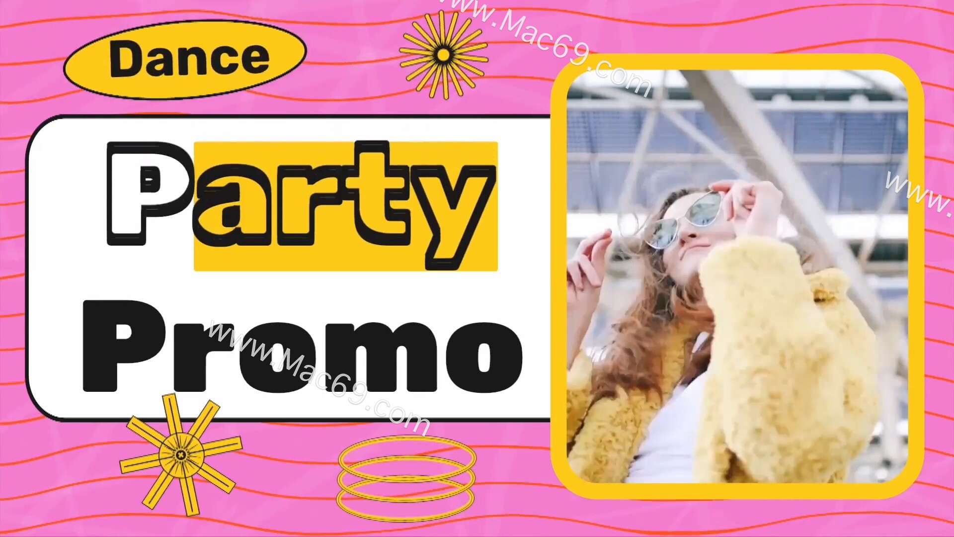 fcpx插件Cool Party Promo(炫酷派对动画模板)