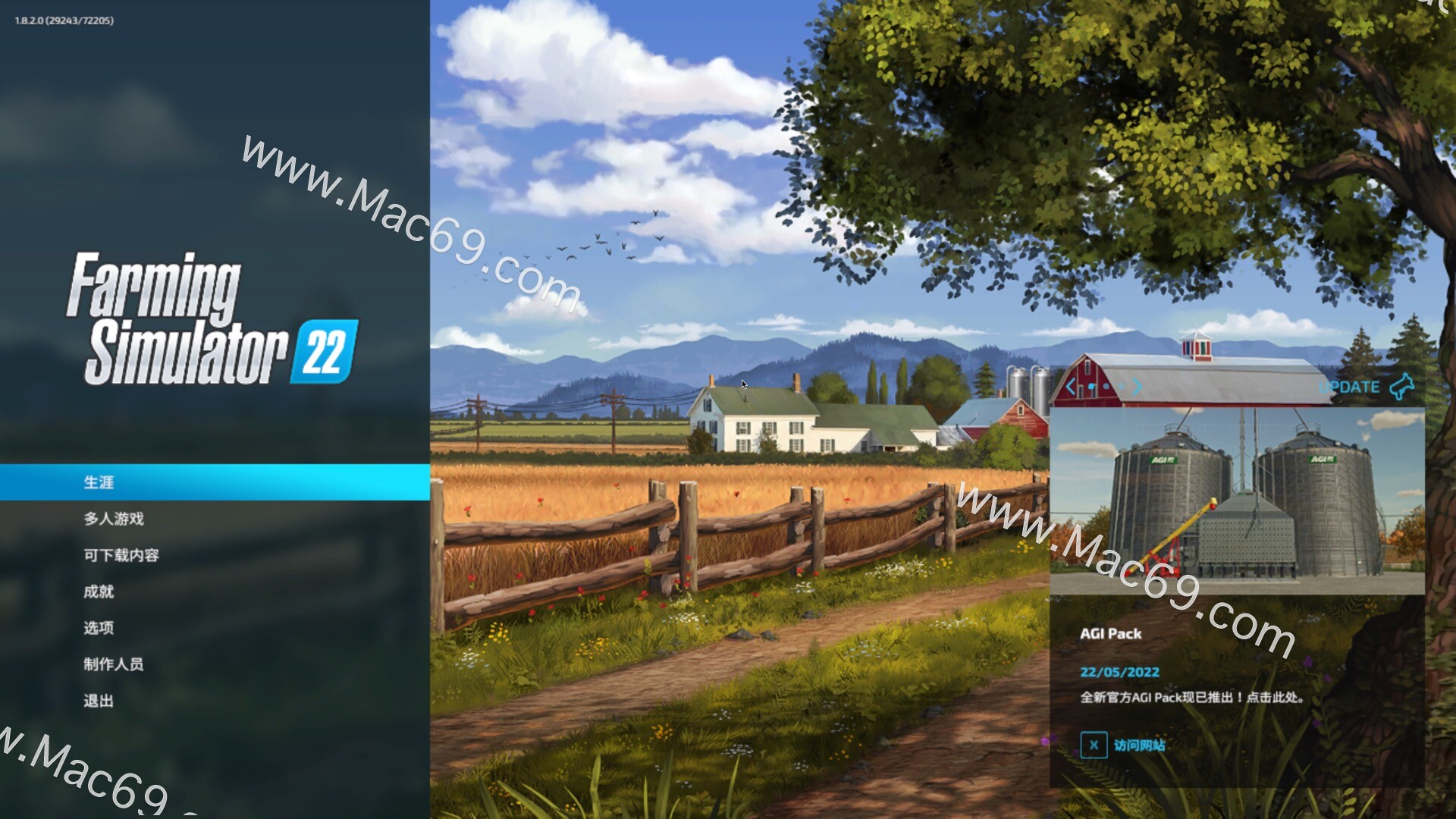 模拟农场22 Farming Simulator 22 for Mac(模拟经营游戏)