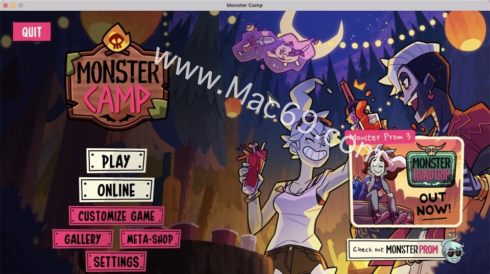 魔物学园2:魔物营地Monster Prom 2: Monster Camp mac(文字冒险类游戏)