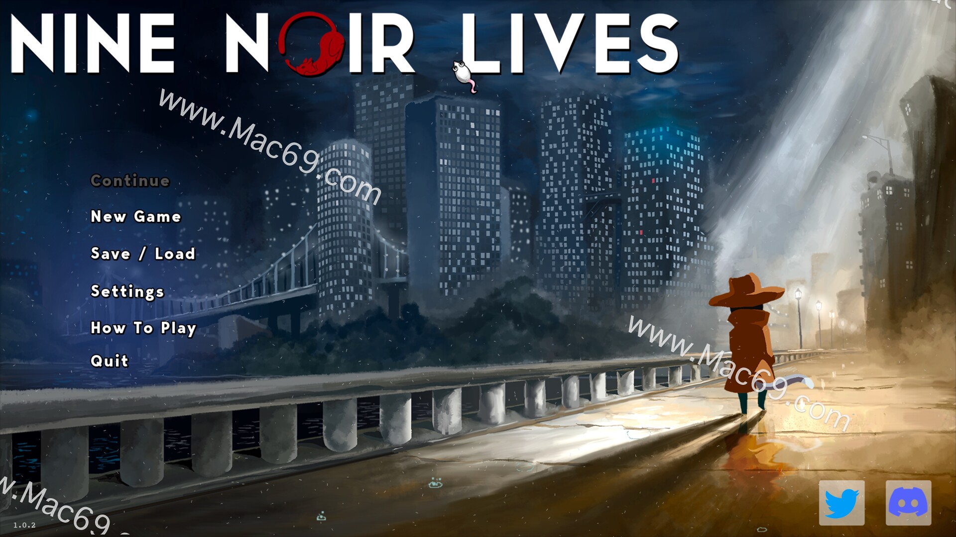猫城迷案Nine Noir Lives Mac(2D冒险解谜游戏)