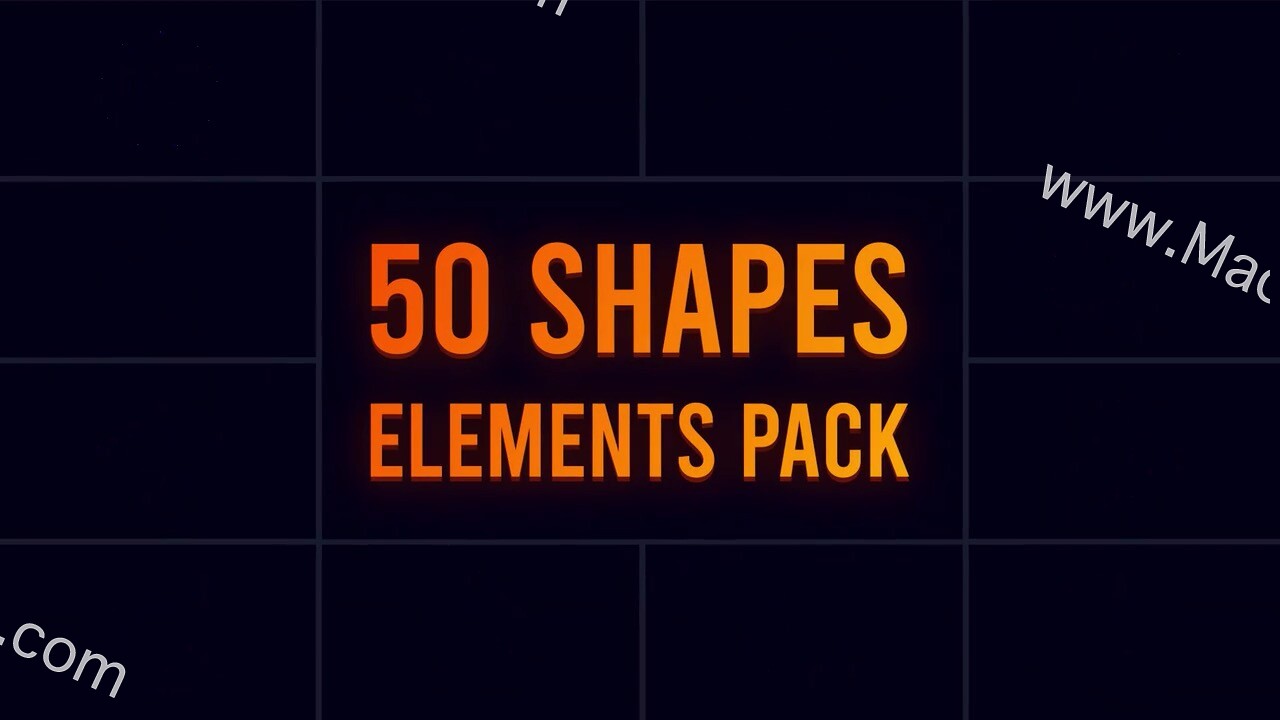 fcpx发生器Shape BIG Pack for Mac(形状动画素材)