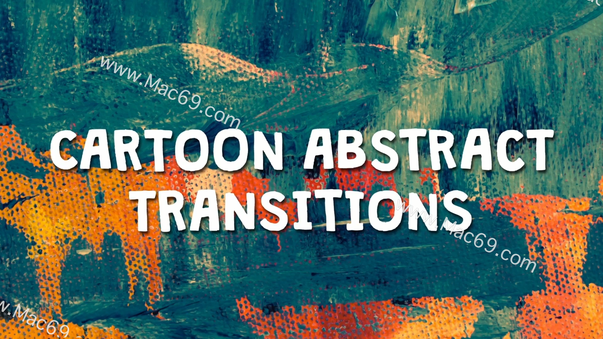 FCPX转场Cartoon Abstract Transitions(卡通抽象过渡模板)