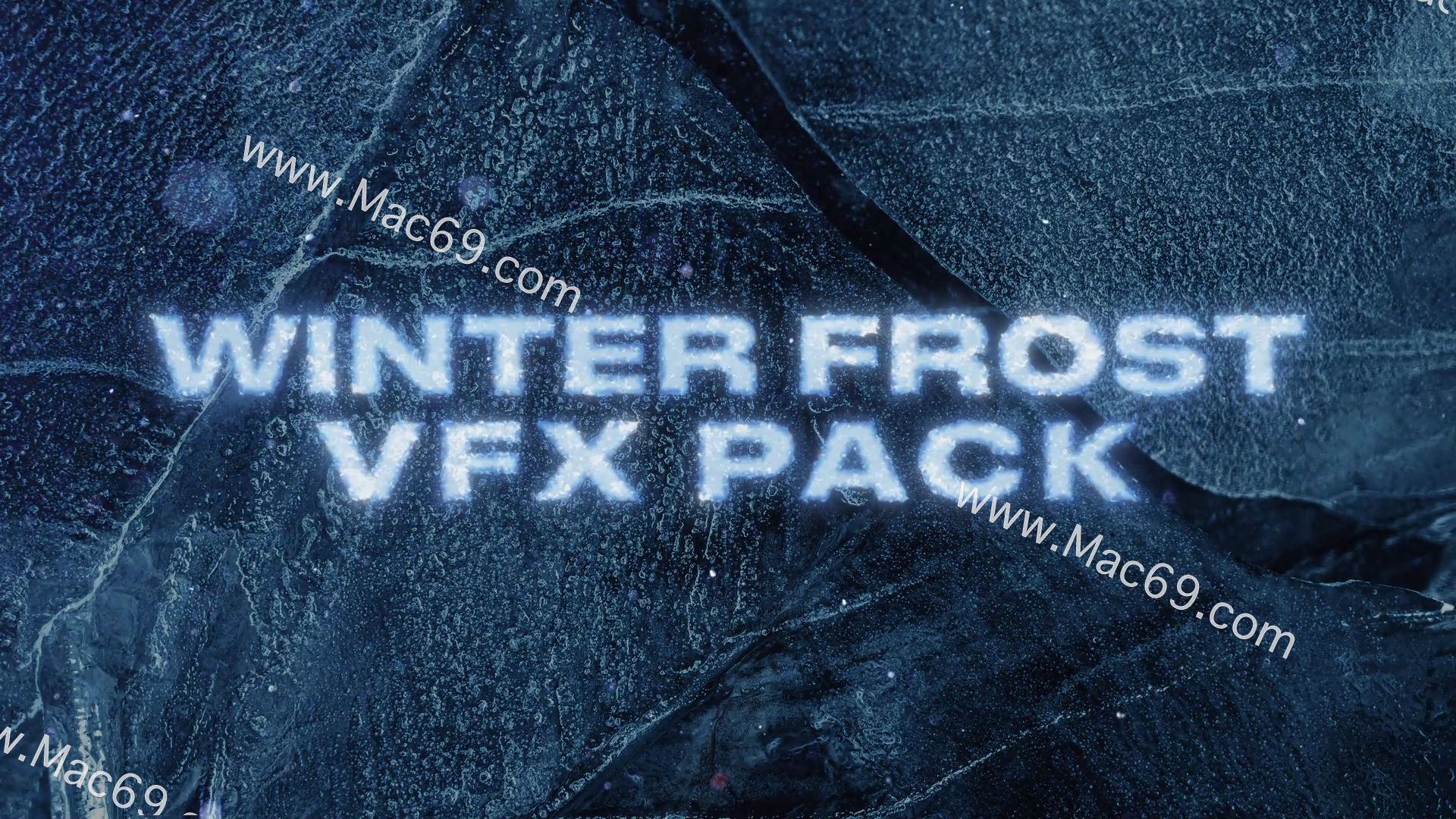 fcpx发生器Winter Frost VFX Pack(魔法霜云元素)