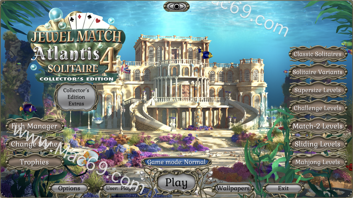 Jewel Match Solitaire Atlantis 4 Collector‘s Edition mac(亚特兰蒂斯纸牌游戏)