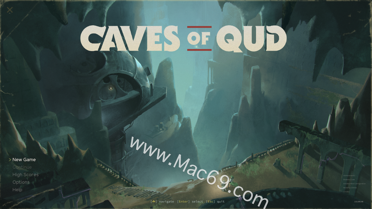 卡德洞窟caves of qud for mac(角色扮演游戏)