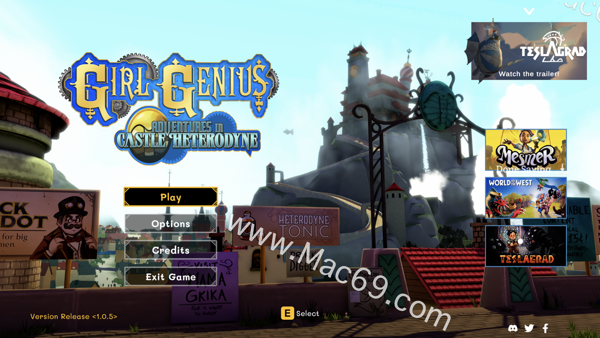 天才少女:机械城堡历险记Girl Genius: Adventures in Castle Heterodyne for Mac(冒险游戏)