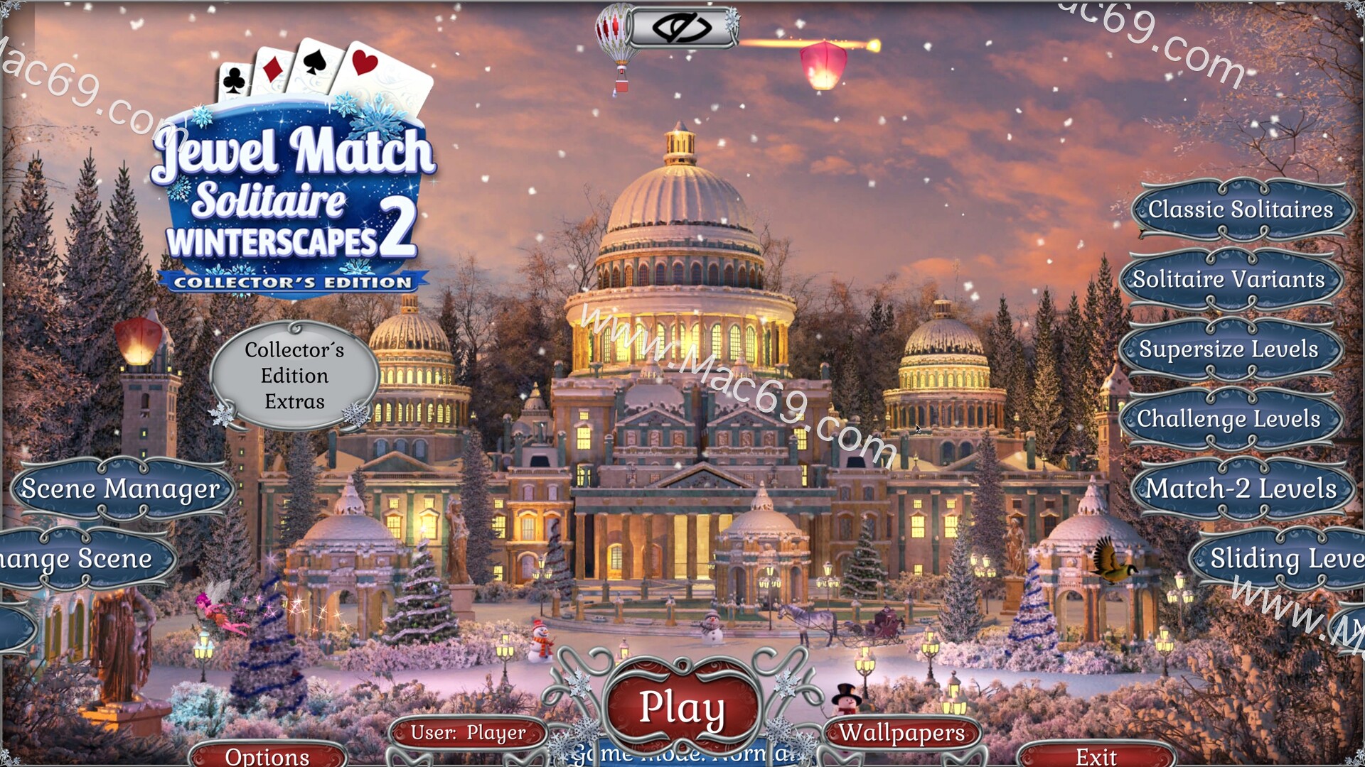 宝石匹配纸牌:冬景Jewel Match Solitaire: Winterscapes Mac(纸牌游戏)