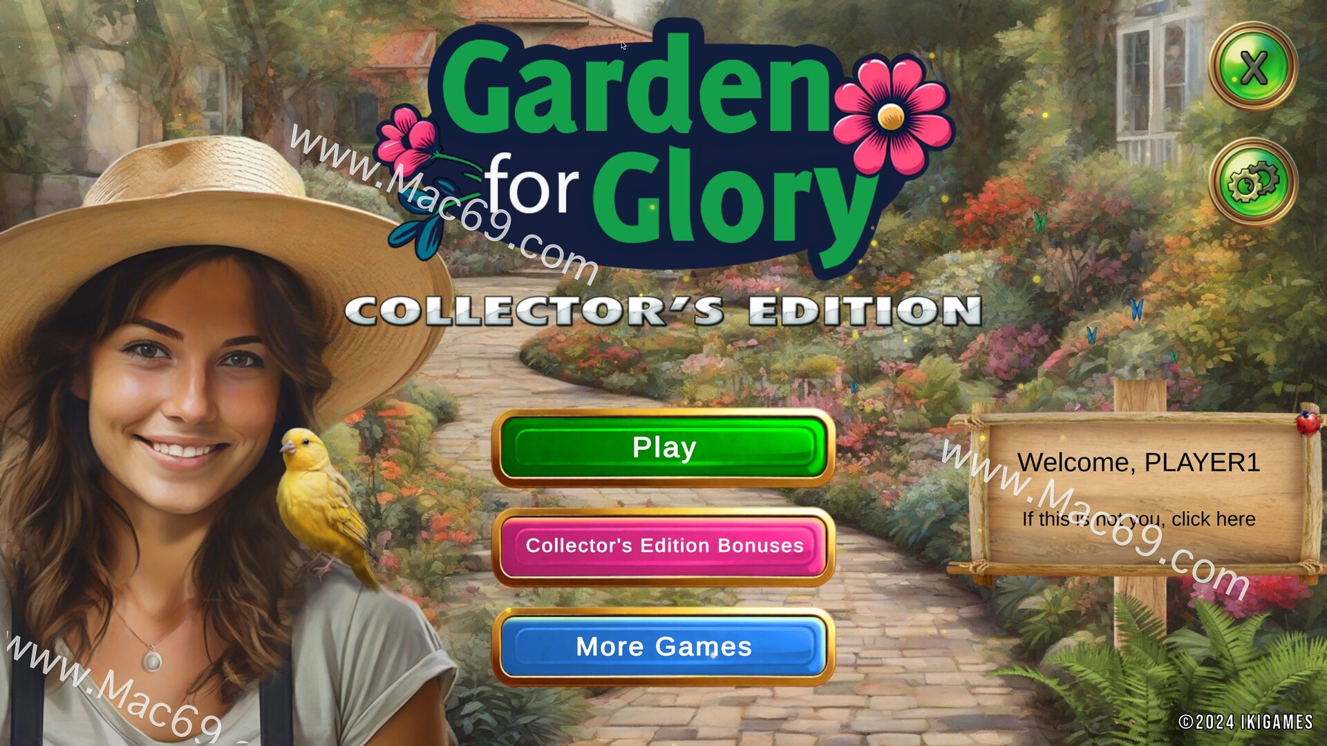 荣耀花园Garden for Glory Collector‘s Edition for mac(花园消消乐游戏)