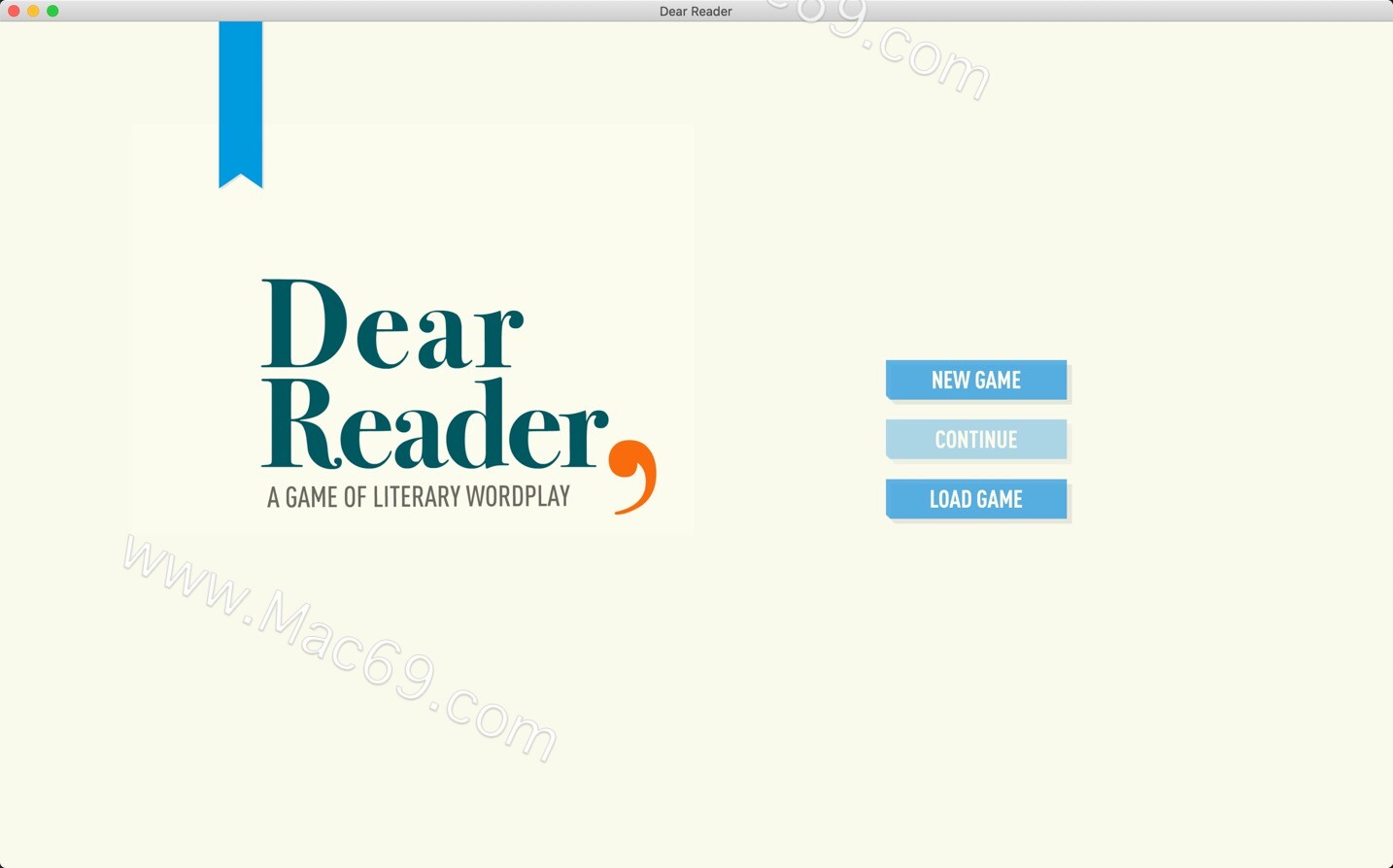 亲爱的读者Dear Reader for Mac(字谜游戏)