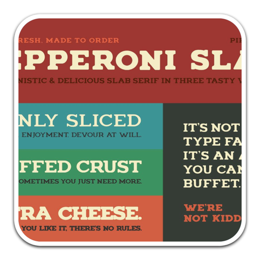 复古衬线字体Pepperoni Slab for mac