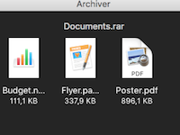 解压缩工具archiver支持哪些文件格式？