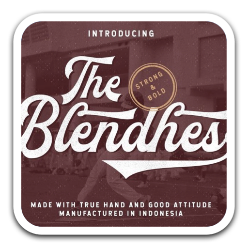 丝带飘逸风格字体 The Blendhes