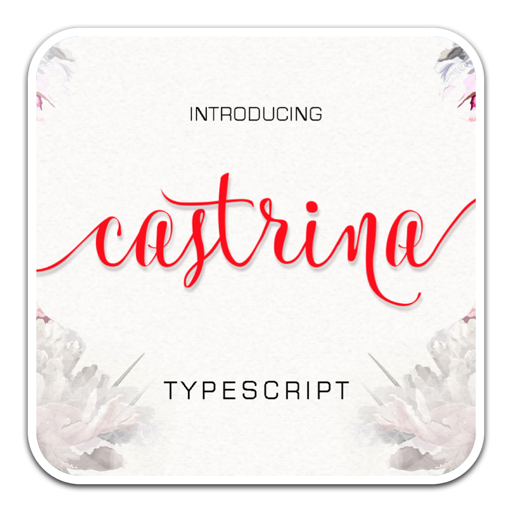 Castrina Typescript手写脚本字体