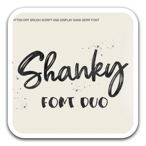 时尚可爱手绘字体 Shanky