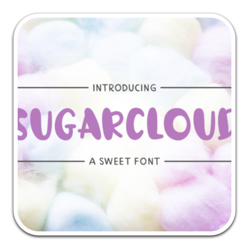 可爱的字体SugarCloud Font