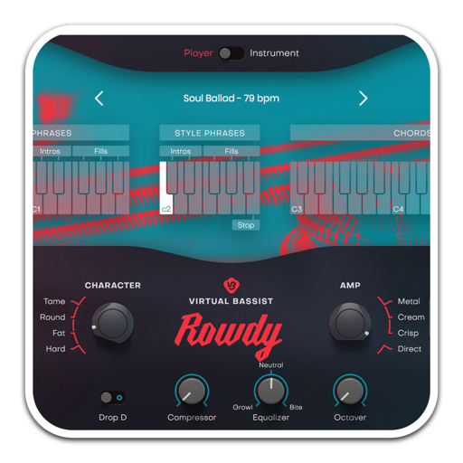 UJAM Virtual Bassist ROWDY for Mac(贝斯虚拟合成器)