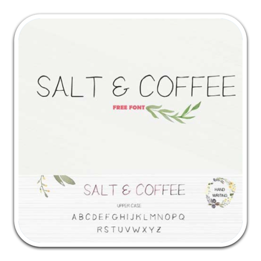 简约的手工字体Salt Coffee font