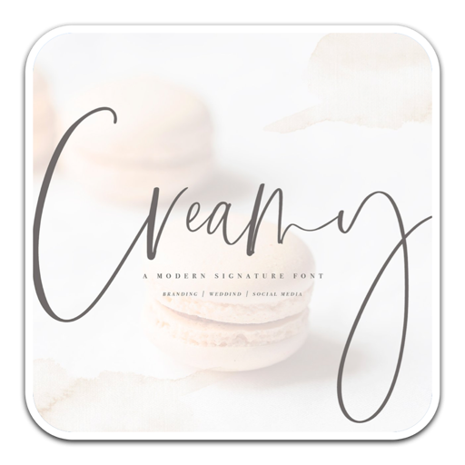 现代时尚手写字体Creamy Handwritten Font