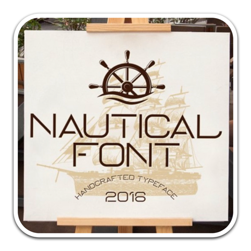 Nautical个性航海主题字体